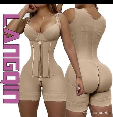Alt paltarı: Qadınlar üçün bədənformalaşdırıcı kombinezon - Rəng: bej/nude - Tam — 1