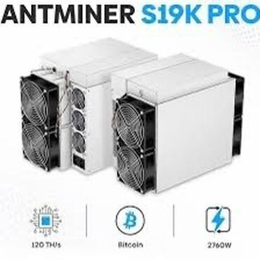 Serverlər: Bitmain Antminer S19K pro 120th 
Yeni