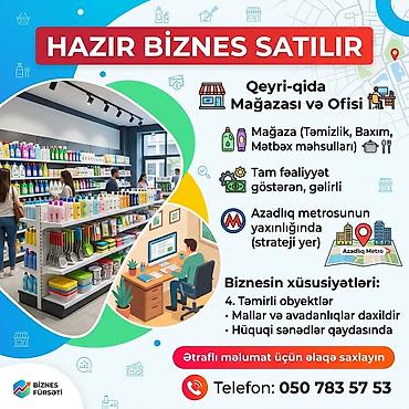 makro: Hazır fəaliyyət göstərən qeyri-qida mağazası və ofis satılır. Profil — 2
