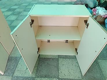 skaf kuxna ucun: Ağ rəngli ikitərəfli dolab 65 x 30 - Material: laminat/LDSP - Rəng — 3