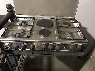 metbex soba: Mətbəx üçün kombinə olunmuş plitə-soba dəsti - Tip: Qaz-elektrik — 4