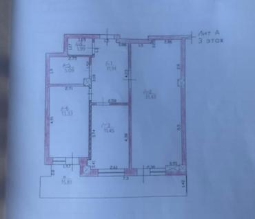 место отдыха: 3 комнаты, 90 м², Элитка, 3 этаж, ПСО (под самоотделку) — 8