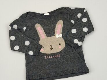 wiązany sweterek: Sweter, H&M, 6-9 m, 68-74 cm, stan - Dobry