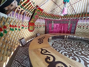 Аренда юрт: Аренда юрты, Каркас Деревянный, 85 баш, Казан, Посуда, С полом — 6