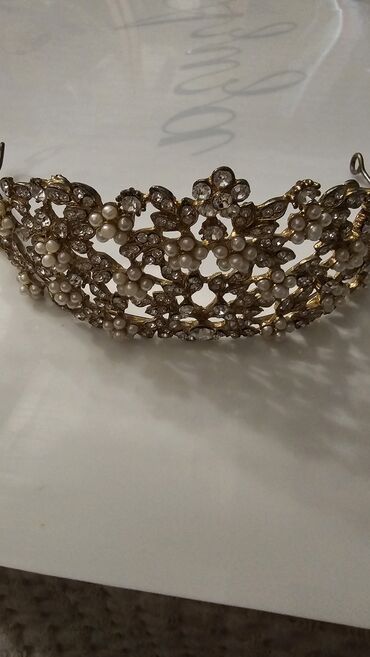 Аксессуары для волос: Аксессуар для волос, Диадема, Женские, Материал: Стразы — 3