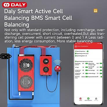 blu: Продаю Daly BMS lifepo4 with 1A smart active balaner Bluetooth App 8S — 4
