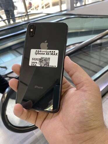 Apple iPhone: IPhone Xs Max, Б/у, 512 ГБ, Черный, 100 %