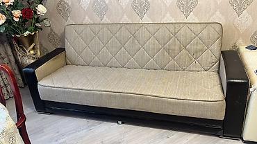 divan cay evi ucun: Bej rəngli divan – klassik və rahat model - Dizayn: Almaz naxışlı bel — 2
