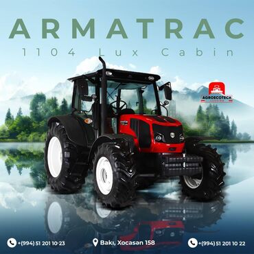 aqrar kend teserrufati texnika traktor satış bazari: Traktor Armatrac (Erkunt) 1104lux, 2024 il, 110 at gücü, Yeni