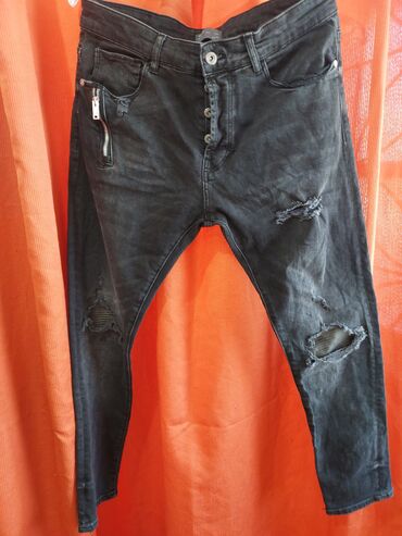 пьер карден мужская одежда: Джинсы XL (EU 42), цвет - Черный