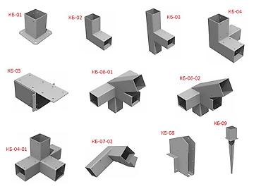 Другие товары для дома и сада: Универсальные коннекторы для беседки (Брус / Профильная труба) — 13