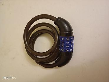 Velosiped aksesuarları: Velosiped üçün şifrə ilə kabel qıfıl - 4 rəqəmli kombinasiyalı — 2