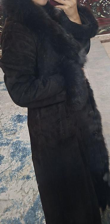 Плащи: Дубленка, Длинная модель, XL — 2