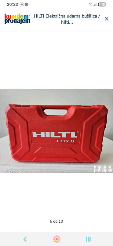 Ostalo: Prodajem novu i kvalitetnu električnu bušilicu / hilti marke HILTI na lalafo.rs — 4 Ostalo: Prodajem novu i kvalitetnu električnu bušilicu / hilti marke HILTI — 4