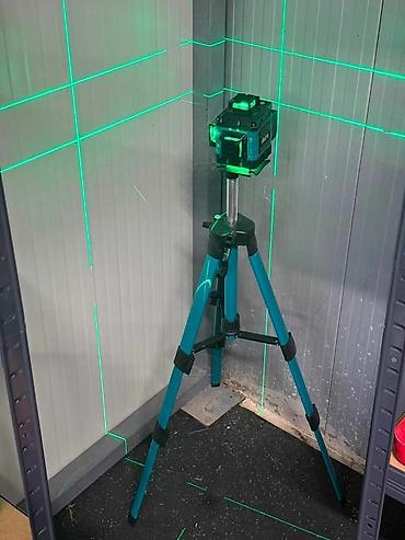 horizontala i vertikala: 09. 🔥 Profesionalni 3D/4D Zeleni Laserski Nivelir sa stativom – — 2