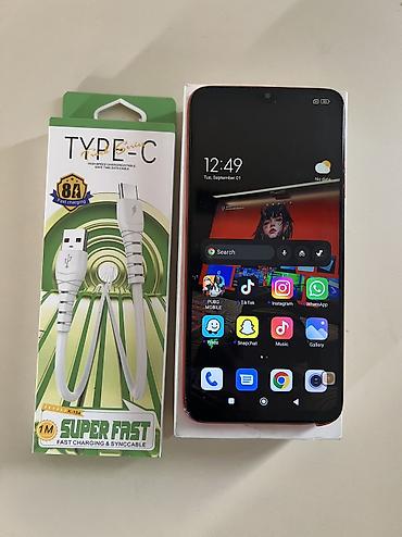 redmi turbo: Redmi 9T, 128 GB, rəng - Qırmızı, Face ID — 6