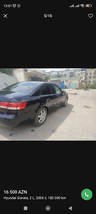mustan: Hyundai Sonata: 2 l | 2006 il Sedan — 7
