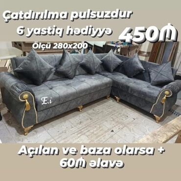 Divanlar: Künc divan, Açılan, Bazalı, Vеlur parça, Şəhərdaxili pulsuz çatdırılma -da lalafo.az — 4 Divanlar: Künc divan, Açılan, Bazalı, Vеlur parça, Şəhərdaxili pulsuz çatdırılma — 4