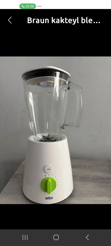 Mətbəx kombaynları və doğrayıcıları: Portativ blender, Braun, İşlənmiş, Ünvandan götürmə, Ödənişli çatdırılma