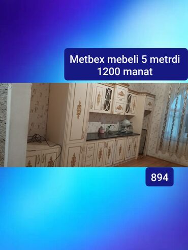 stol metbex: Mətbəx mebeli – 5 metr Qiymət: 1200 manat Təsvir: - Klassik üslubda