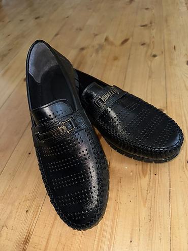 Ayaqqabılar: Kişi loafer ayaqqabısı – qara rəng - Üst material: perforasiyalı — 1