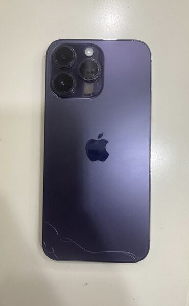 купить кнопочный телефон в баку: IPhone 14 Pro Max, 256 GB, Deep Purple, Barmaq izi, Face ID