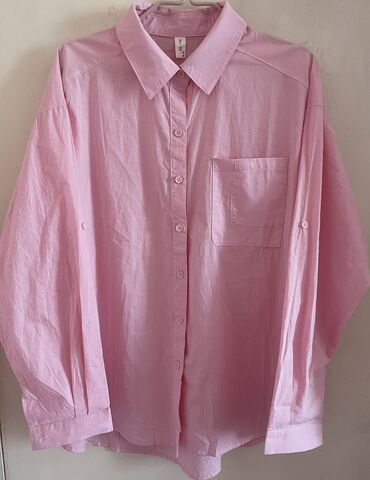 мужские рубашки: Рубашка цвет - Розовый