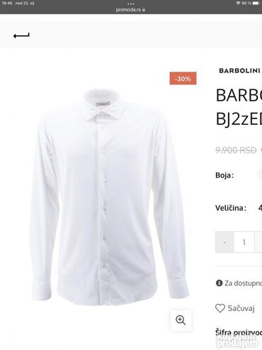 Košulje: Original BARBOLINI Milano kosulja 3 kom Velicina L Ramena 48-49cm — 13