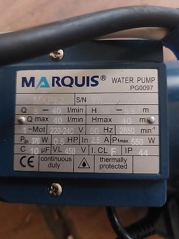 qapı seyf: Marquis MKP62 su nasosu + avtomatik təzyiq releli idarəetmə 45 azn — 3
