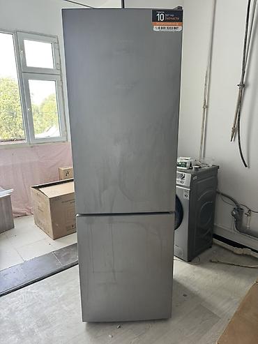freezer: Холодильник двухкамерный, серебристый (нержавеющая сталь/серый — 1
