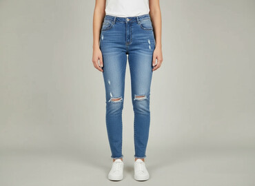 shein spodnie materiałowe: Shein, Jeansy damskie, rozmiar L