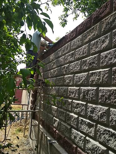 Кладка: Строим заборы пескоблокам все виды!!! — 8