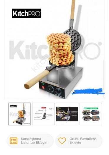 Buxarlı bişiricilər: Waffle makinesi profosyonel Ürün sıfır turkıyeden getirdim cafem için