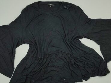 krotka czarne bluzki: Bluzka Damska, XL, stan - Dobry