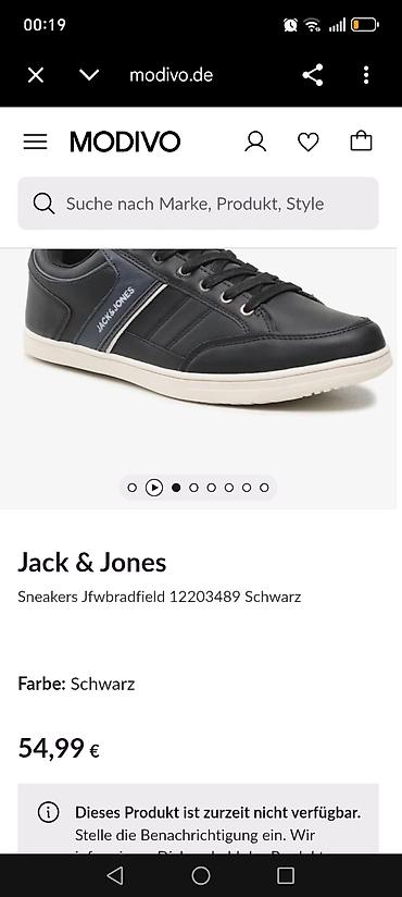 idman salvari: Jack & Jones kişi krossovkası – Jfwbradfield 12203489, göy rəng — 3