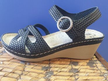 Sandale: Kozne anatomske sandale, djon guma,dodatak protiv klizanja, soft — 12