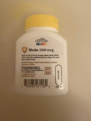 dikalar: Məhsul: 21st Century Biotin 5000 mcg – 110 kapsul Həm kişilər həmdə — 3