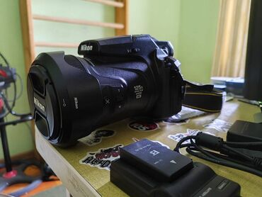 Фотоаппараты: Nikon Coolpix P1000 Black фотоаппарат Бу, в идеальном состоянии