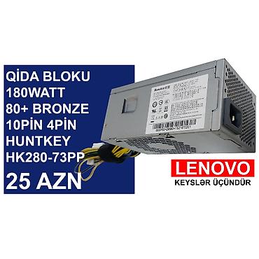 Qida blokları: Qida Blokları ⭐180Watt 80+Bronze 10pin 4pin Huntkey HK280-73PP (Yeni — 3
