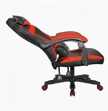 Kancelarijske stolice: Gaming stolica Defender – crno/crvena - Ergonomski dizajn sa visokom — 13