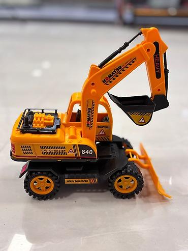 uşaqlar ucun lovhə: Uşaq oyuncağı – Komatsu tərzində ekskavator/buldozer maşını - Rəng — 3
