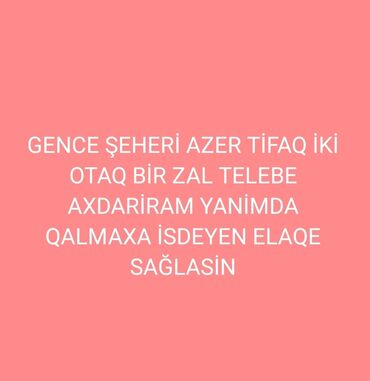 Физика: Gəncə şəhəri, “Azer Tifaq” ərazisi. İki otaq və bir zal olan mənzildə