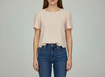 bluzka w paski zielone: Bluzka damska, rozmiar M