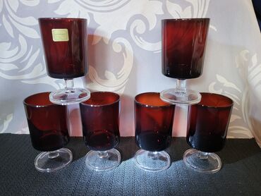 Čaše: Case nove za vino Luminarc francuske iz 80ih. Case bez ostecenja,sve — 3