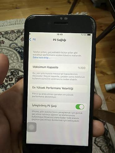 telefon tesla: IPhone 7, 256 GB, Qara, Barmaq izi — 6