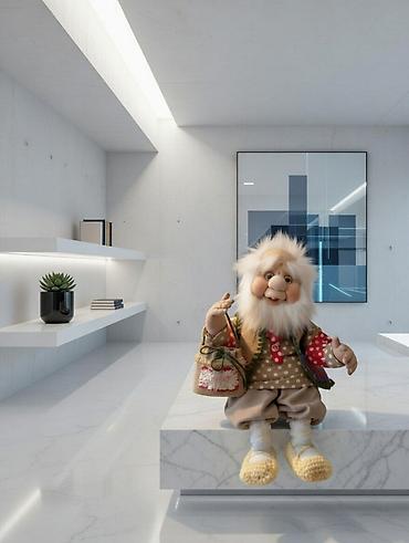 Игрушки: Домовой дедушка — интерьерная игрушка ручной работы Уникальная — 10