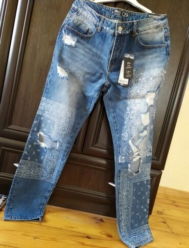 boyfriend salvarlar instagram: New yorkerden baha alınıb. Boyfriend mom cins şalvar (yeni̇). ölçü 29