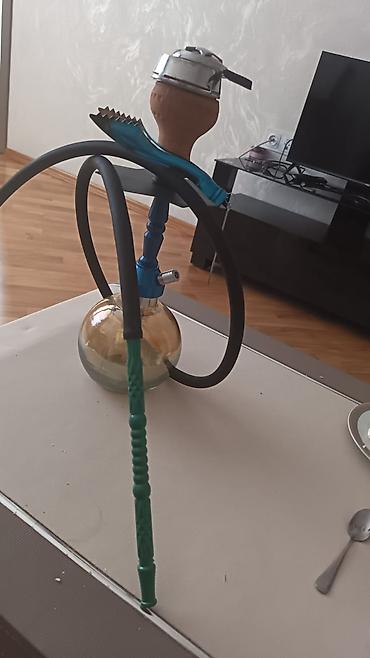stol ustu qəlyan: Mini nərgilə dəsti - Kompakt stolüstü model: şüşə kürə formalı kolba — 1