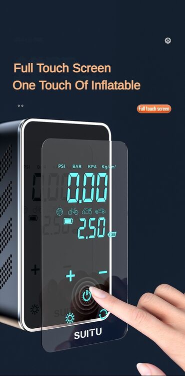 Avtomobil kompressorları və nasosları: Çox mükəmməl Sensor model Üzəri ekran qoruyucu LED SOS işıqları — 2