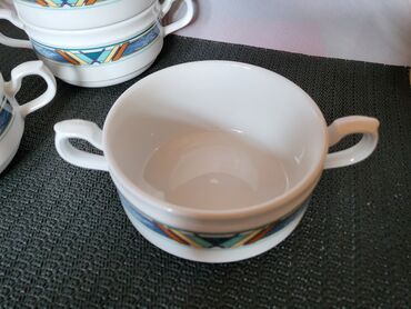 Činije: Porcelanske nove cinije Jlmenau Nemacka za supe,corbe,poslastice 1991g — 9